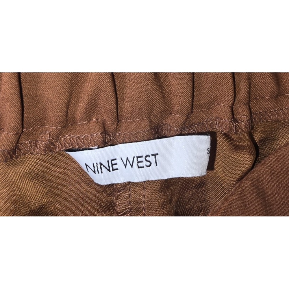 Nine West Shorts Brown Lightweight Pockets Stretch Beach Resort Womens Sz M - Picture 3 of 7